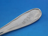 Lap Over Edge Acid Etched by Tiffany Sterling Dinner Fork Floral Motif 7 7/8"