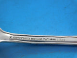 Lap Over Edge Acid Etched by Tiffany Sterling Ice Cream Spoon Ruffled GW Bird