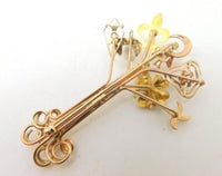 14k and 10k Gold Victorian Stick Pin Collection Tree Brooch Jewelry (#J636)
