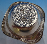 Spanish .915 Silver Nut / Mint Dish with Repousse Flowers 3/4" x 2" (#8628)