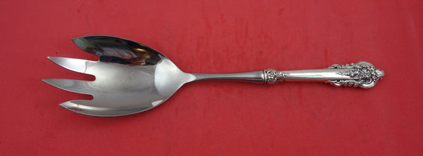 Grande Baroque by Wallace Sterling Silver Salad Serving Fork HH WS 11 1/2"