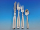 Lotus by Sorensen Danish Sterling silver Flatware Set 8 Service 70 pieces