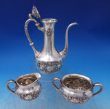 Luxembourg by Gorham Sterling Silver Demitasse Tea Set 3pc #A5715 (#7195)