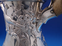 Irish Dublin 1775 Sterling Silver Coffee Pot Swans Birds Swags (#8390)