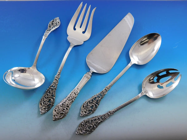 Florentine Lace by Reed & Barton Sterling Silver Essential Serving Set Large 5pc