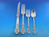 Primrose by International Sterling Silver Flatware Set 12 Dinner Service 62 pcs