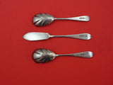 English Victorian Sterling Silver Serving Set 3-pc London 1897 FHMB 6 1/4"