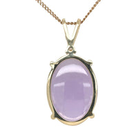 14k "Grade A" 36.74 Carat Lavender Jadeite Jade Pendant w/Report (#J6723)