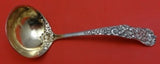 Rococo by Dominick and Haff Sterling Silver Gravy Ladle w/ flowers GW 6 1/2"