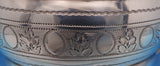English Georgian Sterling Silver Creamer London 1802 Leaf Egg Border (#8389)