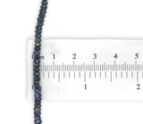 60 Carat TW Genuine Sapphire Ombre Faceted Bead Necklace with 14k Clasp (#J7237)