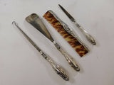 Intaglio by Reed & Barton Sterling Silver Mirror Brushes Dresser Set 11pc #3364