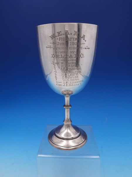 Sheffield English Estate Silverplated Goblet Chalice Large WM Hutton 9320 #7745