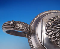 Gadroon by Unknown Silverplate Tea Pot w/ Chrysanthemum Finial Lion Feet (#8296)