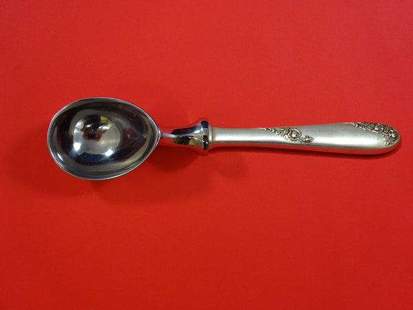 Sweetheart Rose by Lunt Sterling Silver Ice Cream Scoop HHWS Custom Made 7"