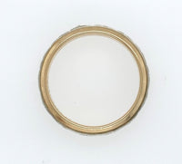 14k White and Yellow Gold Wedding Band Ring Jewelry Size 6.5 (#J5896)