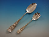 Baltimore Rose by Schofield Repousse Sterling Silver Flatware Set Service 106 pc