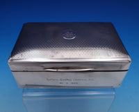 English Estate Sterling Silver Cigarette Box "Pax in Bello" w/Presentation #7936