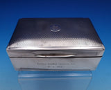 English Estate Sterling Silver Cigarette Box "Pax in Bello" w/Presentation #7936