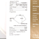 Victorian 14k Yellow Gold .60ct Genuine Natural Diamond Ring GIA Report (#J7498)