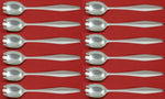 Diamond by Reed and Barton Sterling Silver Ice Cream Dess. Fork Custom Set 12pcs