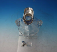 English Sterling Silver and Crystal Vinaigrette Bottle 8 1/4" x 5 1/2" (#5954)