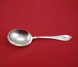 Antique Hammered by Shreve Sterling Silver Vegetable Serving Spoon 8 3/4"