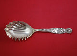 Heraldic by Whiting Sterling Silver Macaroni Server 9-Tines Fluted Bowl 9"