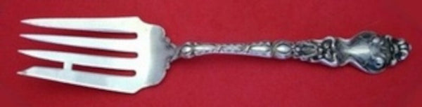 Douvaine by Unger Sterling Silver Cold Meat Fork with Bar Between 2 Tines 7 1/2"