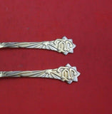Christmas by A. Michelsen Sterling Silver Fork and Spoon Set 2pc 1910 Vermeil