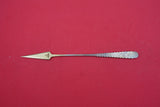 Pattern Unknown By Shiebler Sterling Silver Butter Pick vermeil w/trellis 6 1/4"
