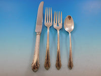 Chased Romantique by Alvin Sterling Silver Flatware Set for 8 Service 55 pcs