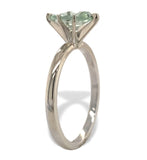 14k White Gold 1.08 Carat Genuine Natural Montana Sapphire Ring Unheated #J7177