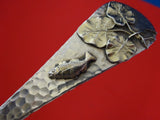 Duhme Sterling Silver Fish Serving Set GW Applied Fish Hammered Aesthetic