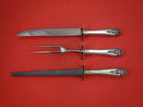Queen's Lace by International Sterling Silver Roast Carving Set 3-pc 13"