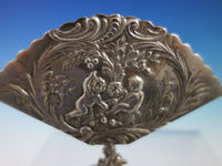 J. Kurz and Co. German .800 Silver Menu Holders Figural Repoussed Cupids (#2901)