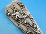 Fish in Net by Whiting Sterling Silver Berry Spoon Light Vermeil 9" Serving
