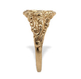 Victorian 14k Gold Signet Ring with "PNB" Monogram Size 9.25 Jewelry (#J7277)