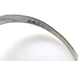 10k Gold Filigree Ring with Genuine Natural Green Onyx and Diamond Accent #J6597