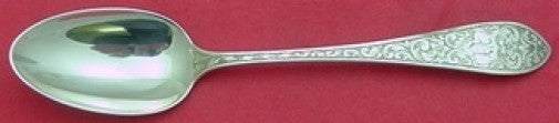 Colonial B Engraved by Whiting Sterling Silver Place Soup Spoon 7 1/4"