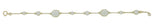 18k Yellow Gold 6.5ct Genuine Natural Moonstone Bracelet Jewelry (#J4560)