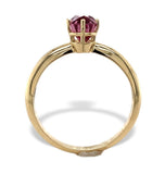 14k Yellow Gold 1.36 Carat Pink Genuine Natural Spinel Solitaire Ring (#J7320)