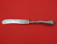 Art Nouveau German .800 Silver Dinner Knife Wave Handle with SP Blade 10 5/8"