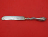 Art Nouveau German .800 Silver Dinner Knife Wave Handle with SP Blade 10 5/8"