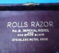Etruscan by Unknown English Stainless Razor in Original Box 2 1/2" x 6" (#5801)
