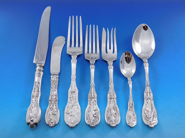 Mythologique by Gorham Sterling Silver Flatware Set Service 91 pcs Dinner