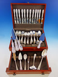 Baltimore Rose by Schofield Repousse Sterling Silver Flatware Set Service 106 pc