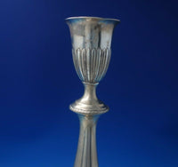 Gadroon Sterling Silver Candlestick Pair #2538 12 1/4" x 5 3/4" c.1930 (#5889)