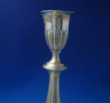 Gadroon Sterling Silver Candlestick Pair #2538 12 1/4" x 5 3/4" c.1930 (#5889)