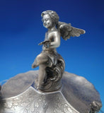 Portuguese Sterling Silver Cherub Stand w/Cherub Finial and Feet Figural (#4979)